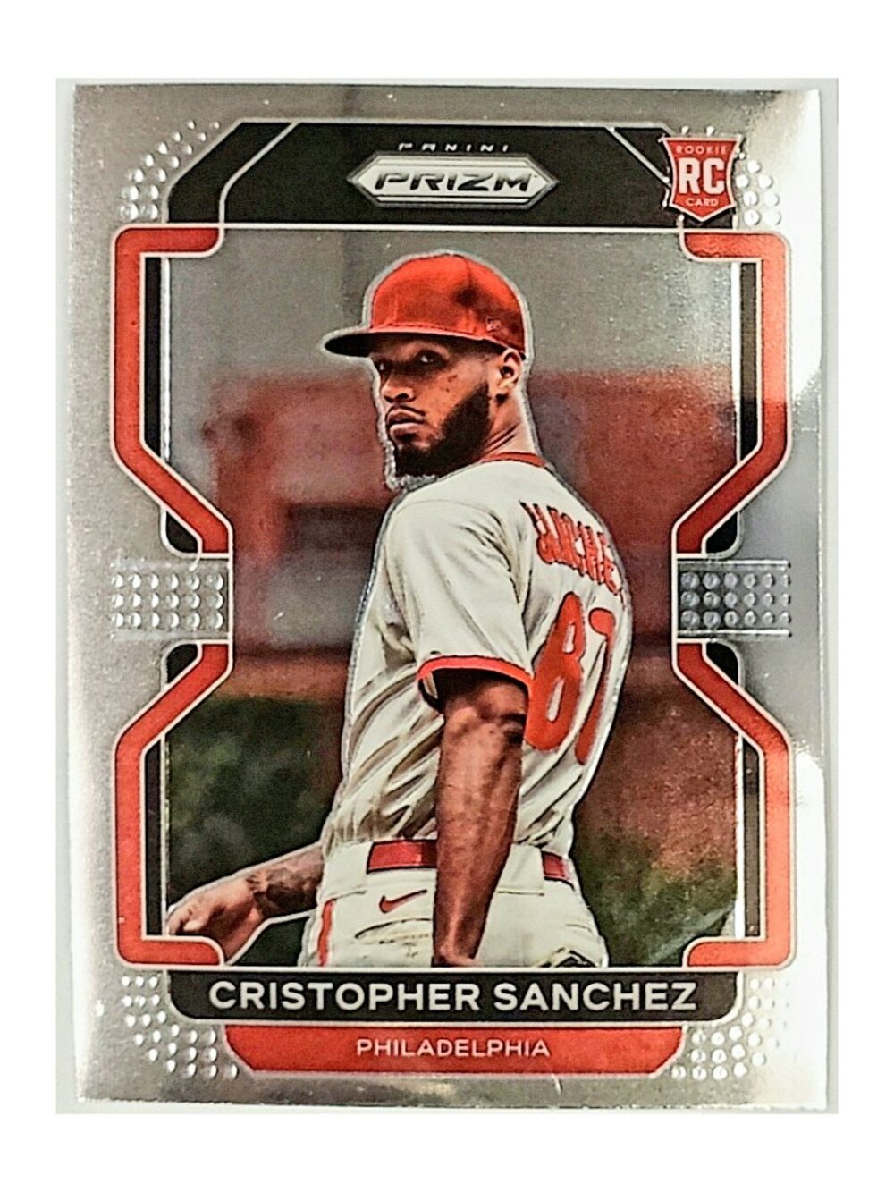 CRISTOPHER SANCHEZ ROOKIE 2022 PANINI PRIZM #219, PHILADELPHIA PHILLIES